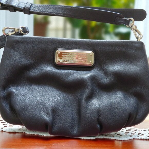 Marc By Marc Jacobs Handbags - Marc by MARC JACOBS Classic Q Percy Small Dark Navy Leather Crossbody Bag, EUC